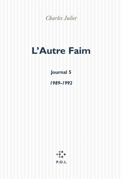 Couverture_L'autre faim : journal, 1989-1992