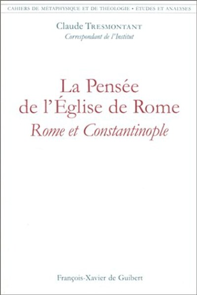 Front cover_La pensée de l'Eglise de Rome