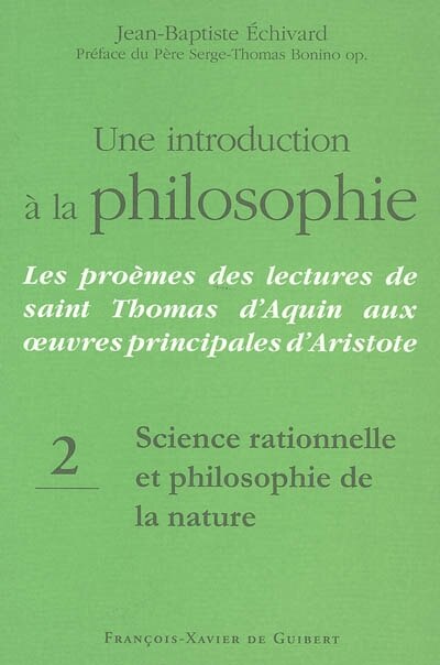 Front cover_Science rationnelle et philosophie de la nature