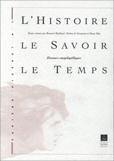 Front cover_Cahiers Diderot, n°7. L'histoire, le savoir, le temps