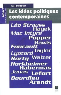 Front cover_Les idées politiques contemporaines