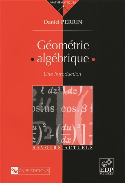Front cover_Géométrie algébrique : une introduction