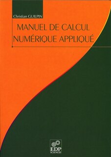 Front cover_Manuel de calcul numérique appliqué