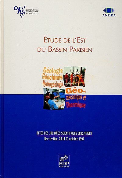 Couverture_Etude de l'est du Bassin parisien