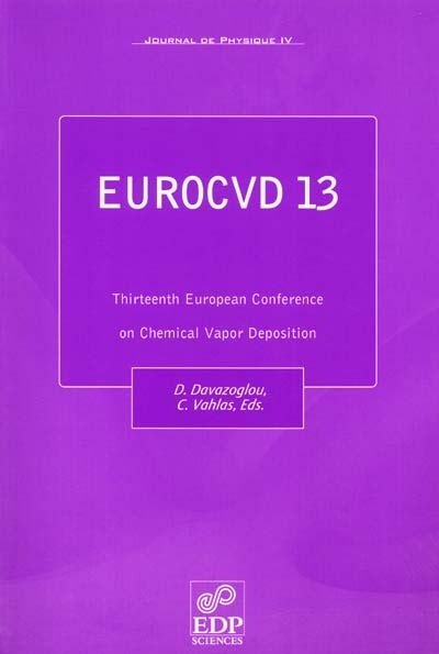 Front cover_Journal de physique 4, n°83. Thirteenth European conference on chemical vapor deposition : Glyfada, Athens, Greece, August 26-31, 2001