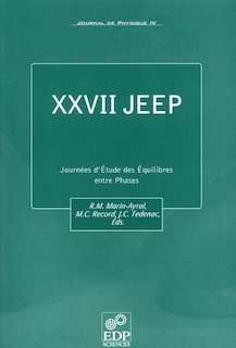 Front cover_Journal de physique 4, n°90. XXVII JEEP : Montpellier, France, 22-23 mars 2001 : proceedings