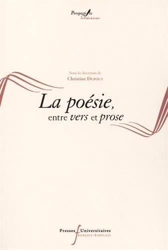 Couverture_Poésie, entre vers et prose