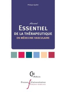 Front cover_Manuel essentiel de la thérapeutique en médecine vasculaire