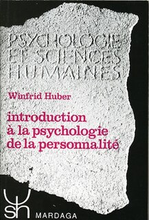 Front cover_Introduction à la psychologie de la personnalité