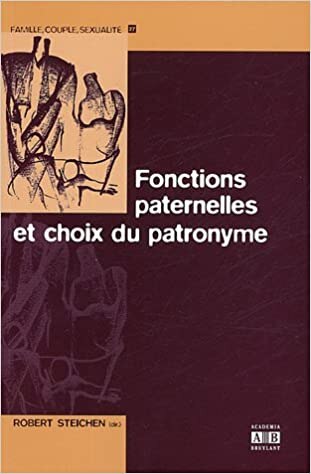Couverture_Fonctions paternelles et choix du patronyme