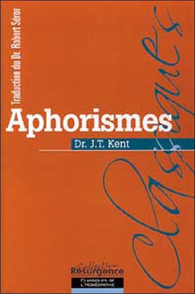 Front cover_Aphorismes ; Introduction à l'homéopathie (prolégomènes)