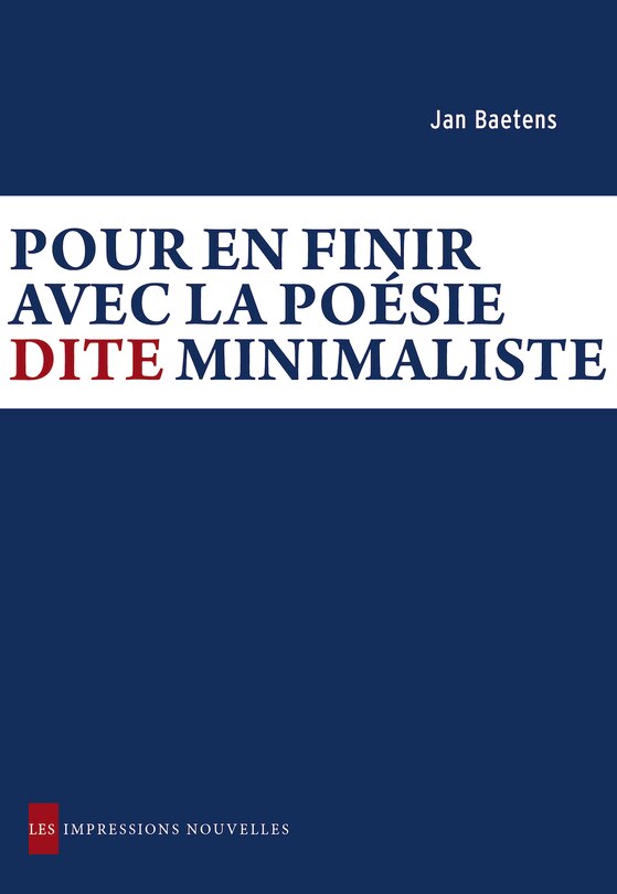 Couverture_Pour en finir avec la poésie dite minimaliste