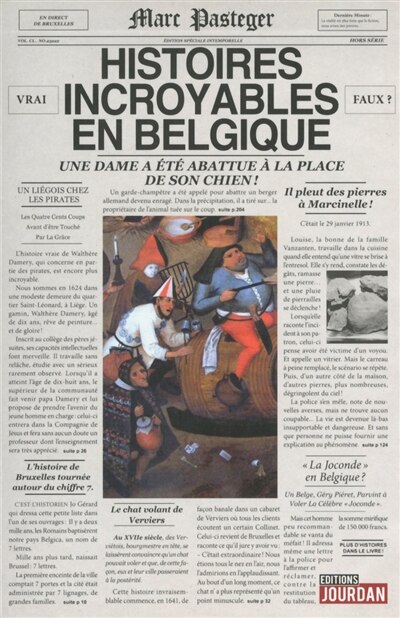 Front cover_Histoires incroyables en Belgique
