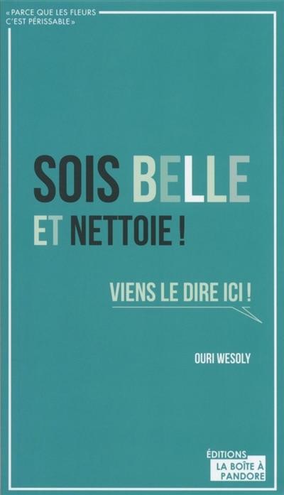 Couverture_Sois belle et nettoie !