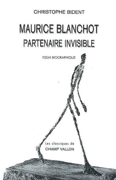 Front cover_Maurice Blanchot, Partenaire Invisible