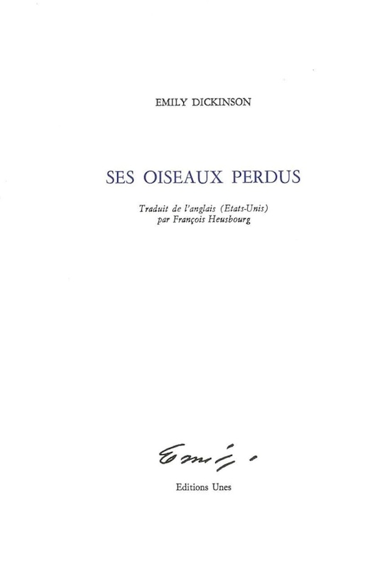 Ses oiseaux perdus