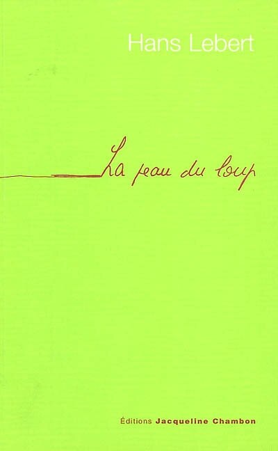 Front cover_La peau du loup