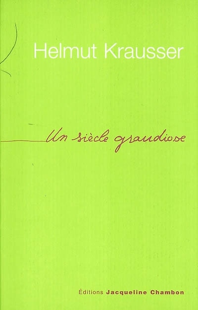 Couverture_Un siècle grandiose