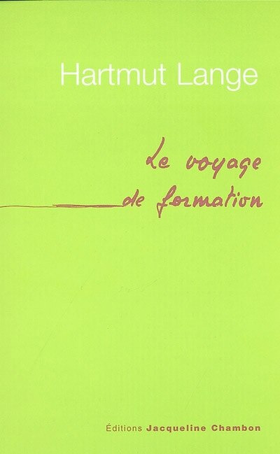 Front cover_Le voyage de formation