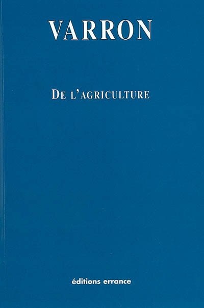 Couverture_De l'agriculture