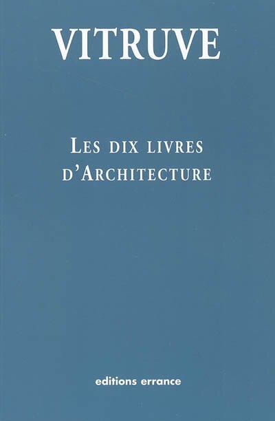 Front cover_Les dix livres d'architecture = De architectura