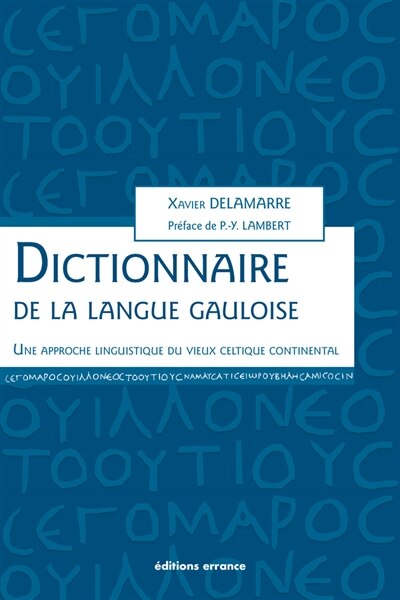 Front cover_Dictionnaire de la langue gauloise