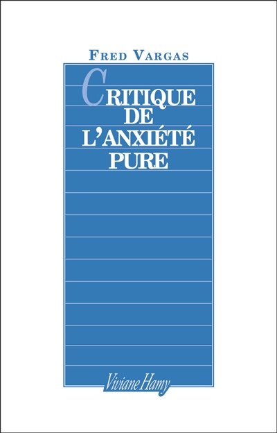 Front cover_Critique de l'anxiété pure