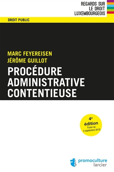 Front cover_Proc&eacute;dure administrative contentieuse