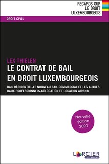 Front cover_Le contrat de bail en droit luxembourgeois