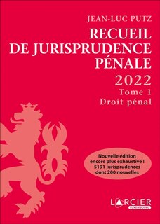 Front cover_Droit pénal