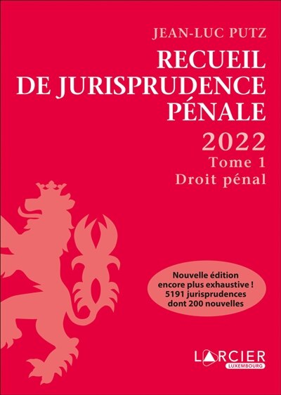 Front cover_Droit pénal