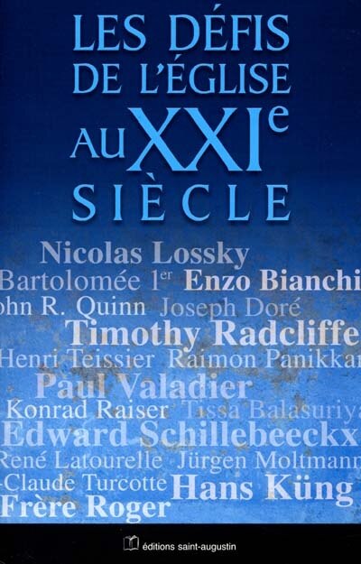 Front cover_Les défis de l'Église au 21e siècle