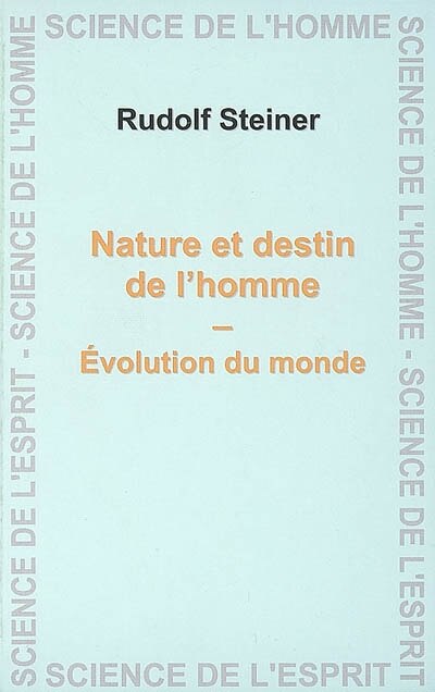 Front cover_Nature et destin de l´homme
