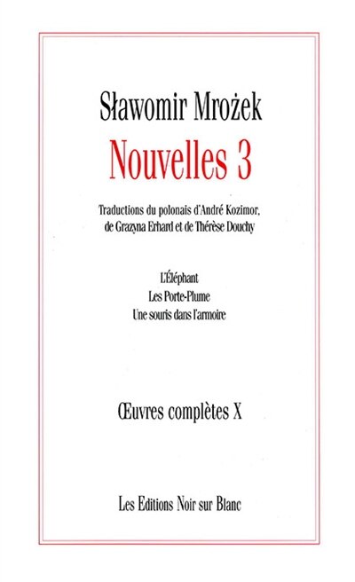 Couverture_Oeuvres complètes, Vol. 10. Nouvelles, Vol. 3