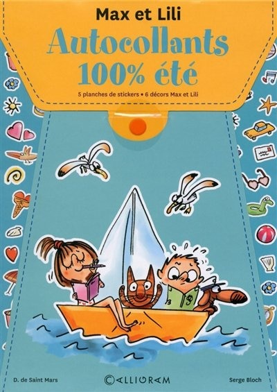 Front cover_Pochette - Autocollant 100% &eacute;t&eacute; - Max et Lili