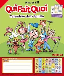 Max et Lili, qui fait quoi: calendrier de la famille, 2022-2023