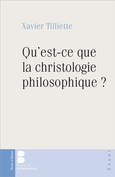 Couverture_Qu'est-ce que la christologie philosophique ?