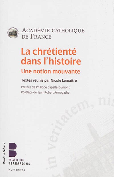 Couverture_La chrétienté dans l'histoire