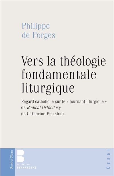 Front cover_Vers la théologie fondamentale liturgique