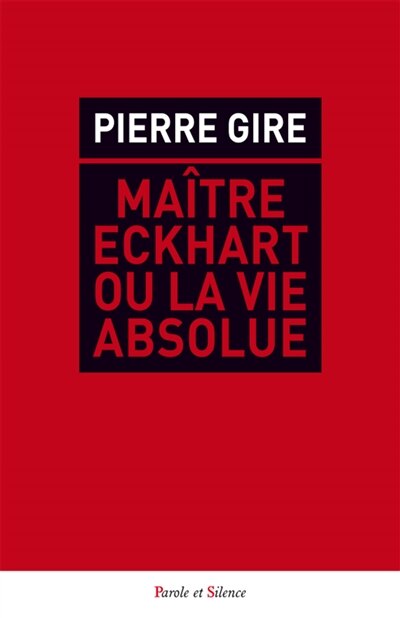 Front cover_Maître Eckhart ou La vie absolue