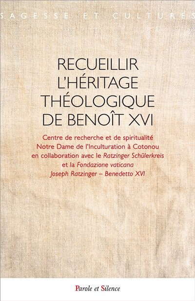 Front cover_Recueillir l'héritage théologique de Benoît XVI