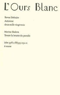 Front cover_Ours blanc (L'), n°39. Trouer la brume du paradis