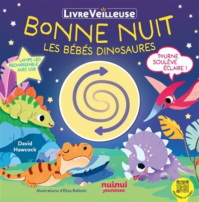 Front cover_Bonne nuit les bébés dinosaures : livre veilleuse