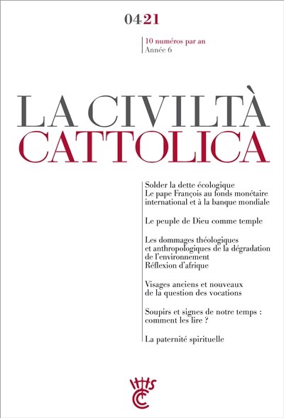 Front cover_Civilt&agrave; cattolica (La), n&deg;4 (2021)