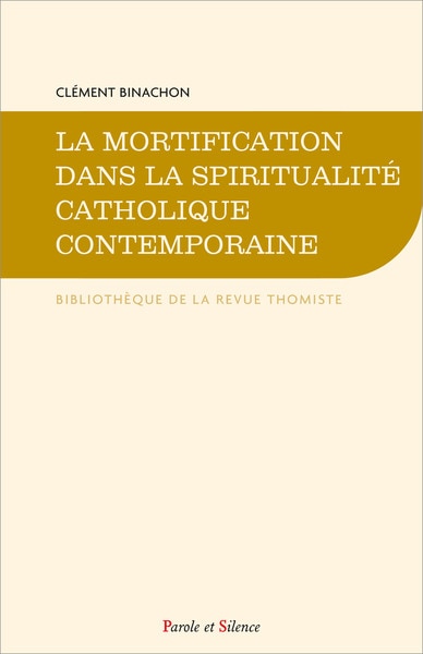 Front cover_La mortification dans la spiritualité catholique contemporaine