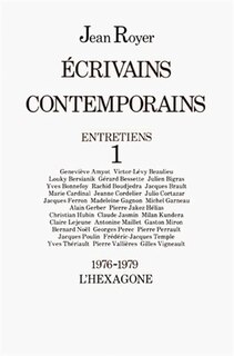 Front cover_Ecrivains Contemporains T.1