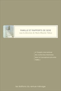 Front cover_Famille et rapports de sexe