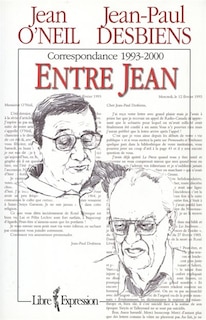 Front cover_Entre Jean : correspondance 1993-2000