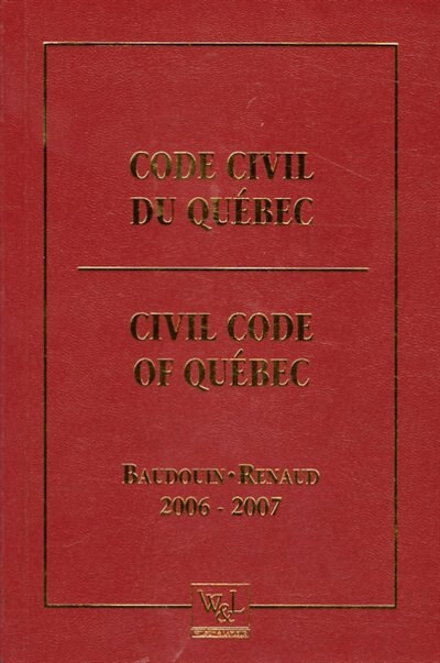 Couverture_Code civil du Québec 2006-2007