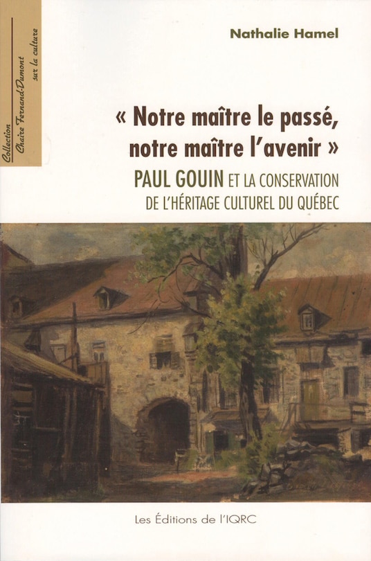 Couverture_Notre maître le passé, notre maître l'avenir